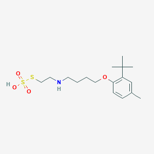 s-(2-{[4-(2-Tert-butyl-4-methylphenoxy)butyl]amino}ethyl) hydrogen sulfurothioate