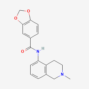 Benzamide, 3,4-methylenedioxy-N-(1,2,3,4-tetrahydro-2-methylisoquinolin-5-yl)-