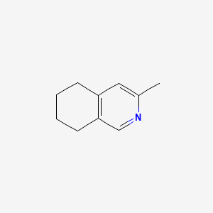 molecular formula C10H13N B14663512 Isoquinoline, 5,6,7,8-tetrahydro-3-methyl- 