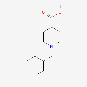 molecular formula C12H23NO2 B1466357 1-(2-乙基丁基)哌啶-4-甲酸 CAS No. 1239608-36-6