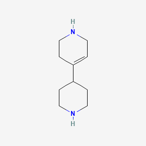 molecular formula C10H18N2 B14663583 Pyridine, 1,2,3,6-tetrahydro-4-(4-piperidinyl)- CAS No. 50387-17-2