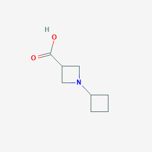 molecular formula C8H13NO2 B1466359 1-Cyclobutylazetidine-3-carboxylic acid CAS No. 1466206-04-1
