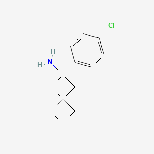 molecular formula C13H16ClN B1466367 2-(4-Chlorophenyl)spiro[3.3]heptan-2-amine CAS No. 1490436-11-7