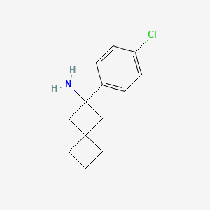 molecular formula C13H16ClN B1466367 2-(4-氯苯基)螺[3.3]庚烷-2-胺 CAS No. 1490436-11-7