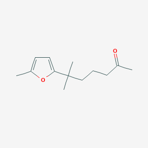 molecular formula C13H20O2 B14663683 6-Methyl-6-(5-methylfuran-2-yl)heptan-2-one CAS No. 50464-95-4