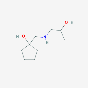 1-{[(2-Hydroxypropyl)amino]methyl}cyclopentan-1-ol