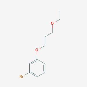 molecular formula C11H15BrO2 B1466372 1-Bromo-3-(3-ethoxypropoxy)benzene CAS No. 1494753-69-3