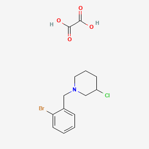 1-(o-Bromobenzyl)-3-chloropiperidine oxalate