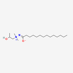 molecular formula C19H40N2O2 B14663734 1,1-Dimethyl-1-(2-hydroxypropylamine)tetradecanimide CAS No. 38848-76-9