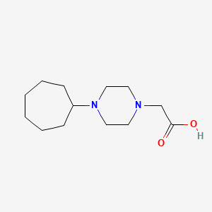 molecular formula C13H24N2O2 B1466374 2-(4-环庚基哌嗪-1-基)乙酸 CAS No. 1266996-67-1