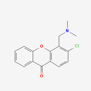 Xanthen-9-one, 3-chloro-4-(dimethylamino)methyl-