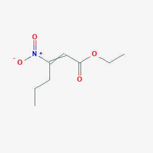 Ethyl 3-nitrohex-2-enoate