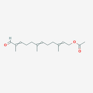 3,7,11-Trimethyl-12-oxododeca-2,6,10-trien-1-yl acetate