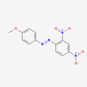 molecular formula C13H10N4O5 B14663764 Diazene, (2,4-dinitrophenyl)(4-methoxyphenyl)- CAS No. 51640-06-3