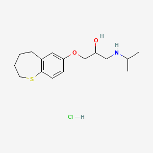 7-(3-Isopropylamino-2-hydroxypropoxy)-2,3,4,5-tetrahydro-1-benzothiepin hydrochloride