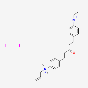 Benzenaminium, 4,4'-(3-oxo-1,5-pentanediyl)bis(N,N-dimethyl-N-2-propenyl-, diiodide