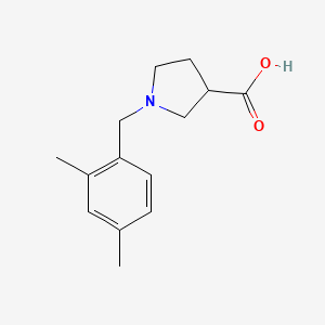 molecular formula C14H19NO2 B1466384 1-(2,4-Dimethylbenzyl)pyrrolidine-3-carboxylic acid CAS No. 1489694-43-0