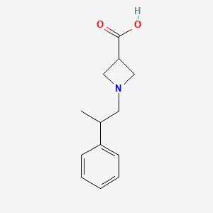 molecular formula C13H17NO2 B1466387 1-(2-Phenylpropyl)azetidine-3-carboxylic acid CAS No. 1466666-31-8