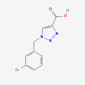molecular formula C10H8BrN3O2 B1466389 1-(3-溴苄基)-1H-1,2,3-三唑-4-羧酸 CAS No. 1338688-48-4