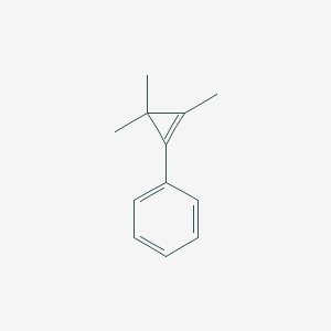 molecular formula C12H14 B14663914 (2,3,3-Trimethylcycloprop-1-en-1-yl)benzene CAS No. 50902-98-2