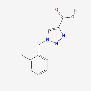1-[(2-methylphenyl)methyl]-1H-1,2,3-triazole-4-carboxylic acid