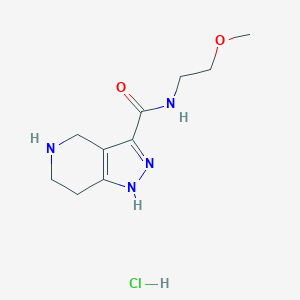 N-(2-Methoxyethyl)-4,5,6,7-tetrahydro-1H-pyrazolo[4,3-c]pyridine-3-carboxamide hydrochloride