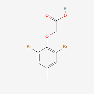 molecular formula C9H8Br2O3 B14663985 (2,6-Dibromo-4-methylphenoxy)acetic acid CAS No. 38206-97-2