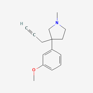 3-(m-Methoxyphenyl)-1-methyl-3-(2-propynyl)pyrrolidine