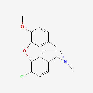 7-chloro-9-methoxy-3-methyl-2,4,4a,7,7a,13-hexahydro-1H-4,12-methanobenzofuro[3,2-e]isoquinoline