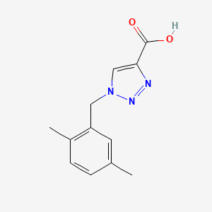 molecular formula C12H13N3O2 B1466401 1-[(2,5-dimethylphenyl)methyl]-1H-1,2,3-triazole-4-carboxylic acid CAS No. 1338654-81-1