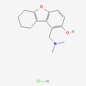 2-Dibenzofuranol, 6,7,8,9-tetrahydro-1-((dimethylamino)methyl)-, hydrochloride