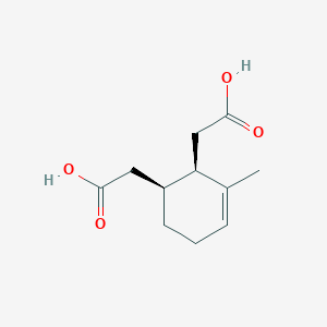 molecular formula C11H16O4 B14664052 2,2'-[(1S,2R)-3-Methylcyclohex-3-ene-1,2-diyl]diacetic acid CAS No. 38360-84-8