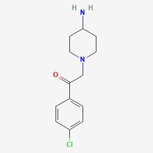 molecular formula C13H17ClN2O B1466409 2-(4-Aminopiperidin-1-yl)-1-(4-chlorophenyl)ethan-1-one CAS No. 1338658-18-6