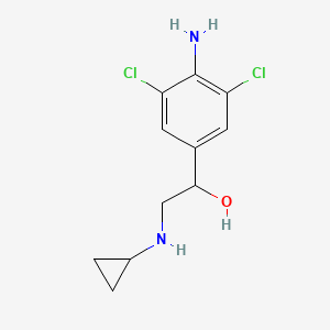 4-Amino-alpha-((cyclopropylamino)methyl)-3,5-dichlorobenzenemethanol