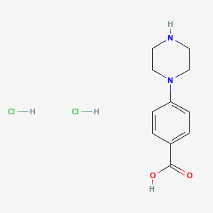 molecular formula C11H16Cl2N2O2 B1466412 4-(Piperazin-1-yl)benzoic acid dihydrochloride CAS No. 354813-11-9