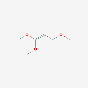 molecular formula C6H12O3 B14664150 1,1,3-Trimethoxyprop-1-ene CAS No. 50284-74-7