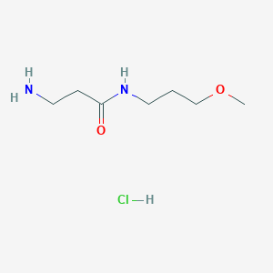molecular formula C7H17ClN2O2 B1466423 3-Amino-N-(3-methoxypropyl)propanamide hydrochloride CAS No. 1220037-58-0