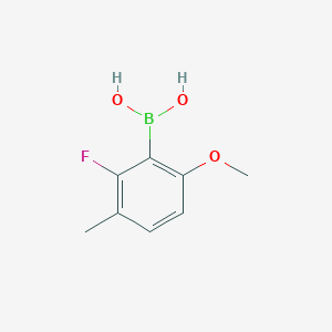 molecular formula C8H10BFO3 B1466424 2-氟-6-甲氧基-3-甲基苯硼酸 CAS No. 1451392-12-3