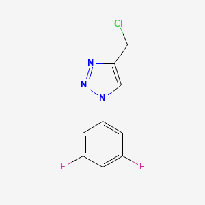 molecular formula C9H6ClF2N3 B1466425 4-(chloromethyl)-1-(3,5-difluorophenyl)-1H-1,2,3-triazole CAS No. 1249625-07-7