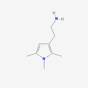 molecular formula C9H16N2 B1466426 2-(1,2,5-三甲基-1H-吡咯-3-基)乙胺 CAS No. 1249757-80-9