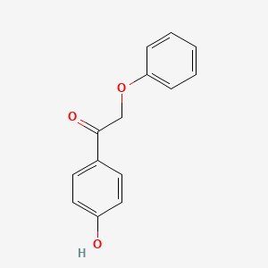 1-(4-Hydroxyphenyl)-2-phenoxyethan-1-one