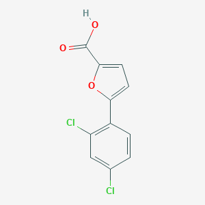 molecular formula C11H6Cl2O3 B146643 5-(2,4-Dichlorophenyl)-2-furoic acid CAS No. 134448-46-7