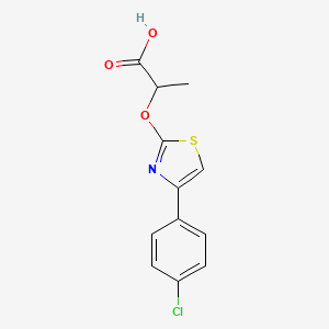 Propanoic acid, 2-[[4-(4-chlorophenyl)-2-thiazolyl]oxy]-