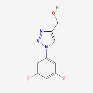 molecular formula C9H7F2N3O B1466437 [1-(3,5-difluorophenyl)-1H-1,2,3-triazol-4-yl]methanol CAS No. 1249777-22-7