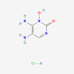 2(1H)-Pyrimidinone, 5,6-diamino-1-hydroxy-, hydrochloride