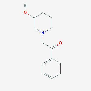 molecular formula C13H17NO2 B1466441 2-(3-Hydroxypiperidin-1-yl)-1-phenylethan-1-one CAS No. 1248914-71-7