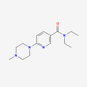 Nicotinamide, N,N-diethyl-6-(4-methyl-1-piperazinyl)-