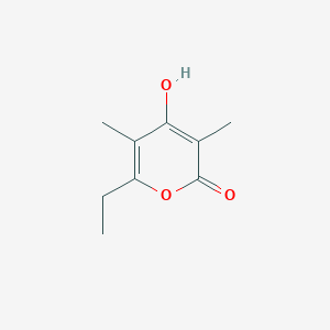 6-Ethyl-4-hydroxy-3,5-dimethyl-2h-pyran-2-one