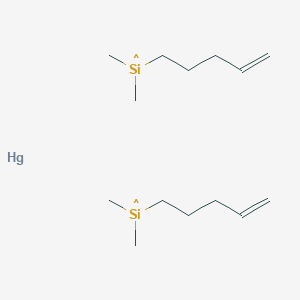 Dimethyl(pent-4-en-1-yl)silyl--mercury (2/1)