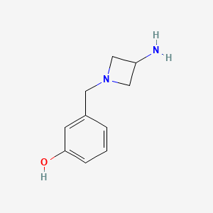 3-[(3-Aminoazetidin-1-yl)methyl]phenol